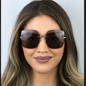 EUC authentic Jimmy Choo women's oversized square sunglasses